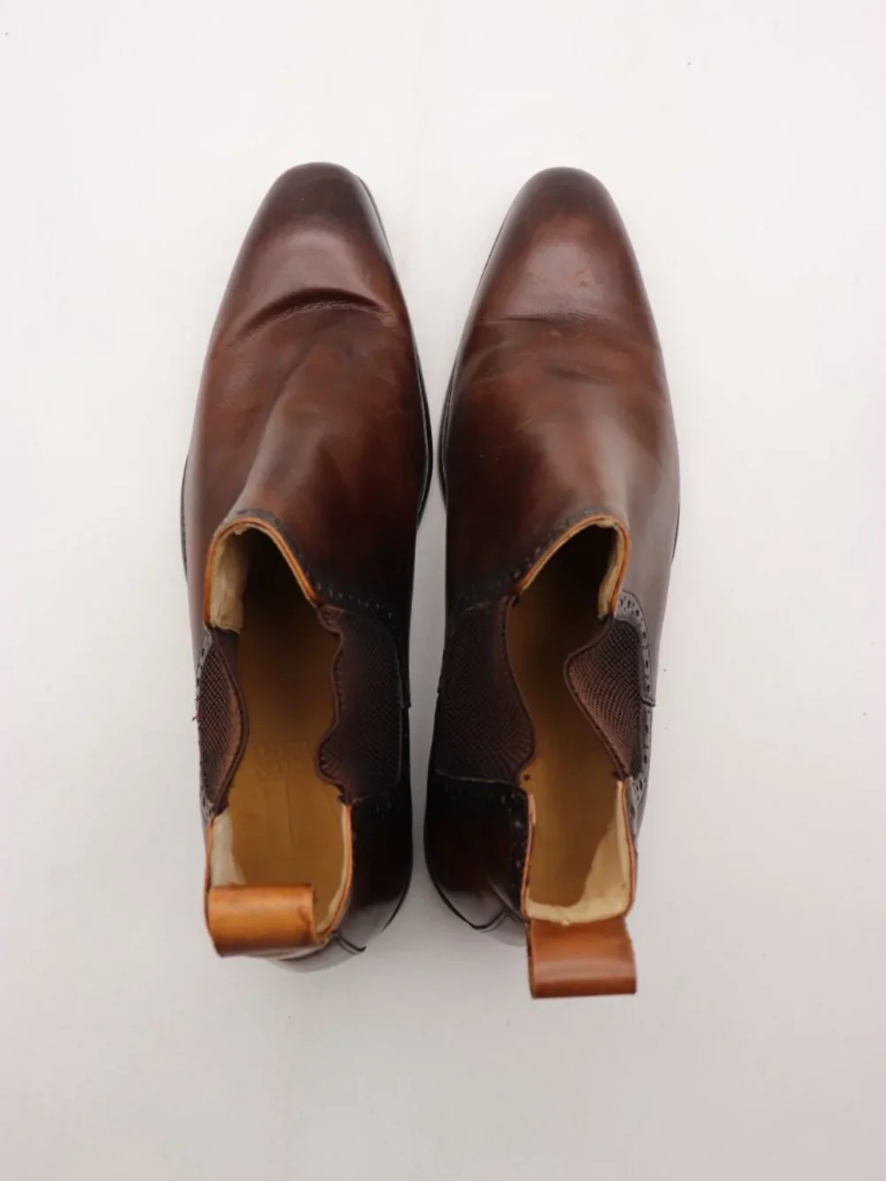 Maison Forte Ivan Chelsea Boot Men's US11 EU 44 Ankle Boot Brown Leather Slip On